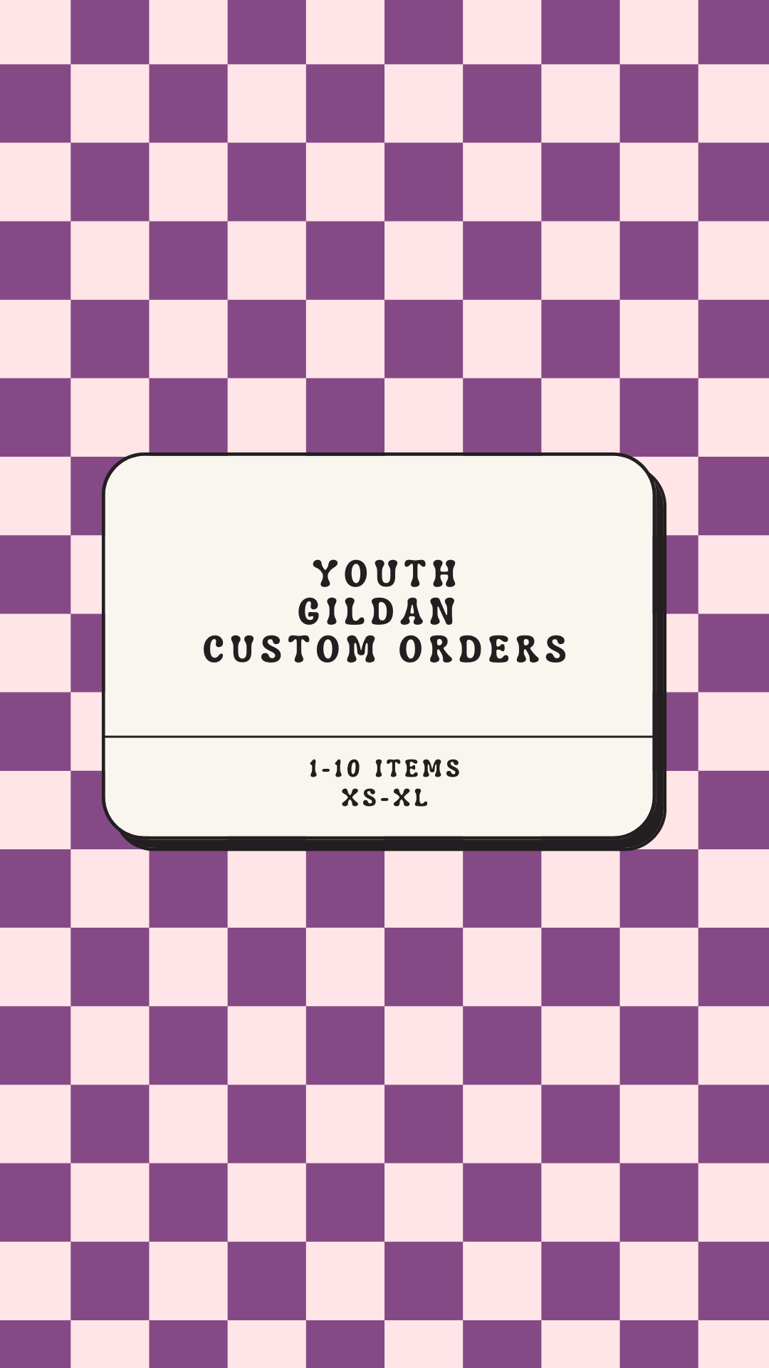 Custom Order Youth Gildan Brand