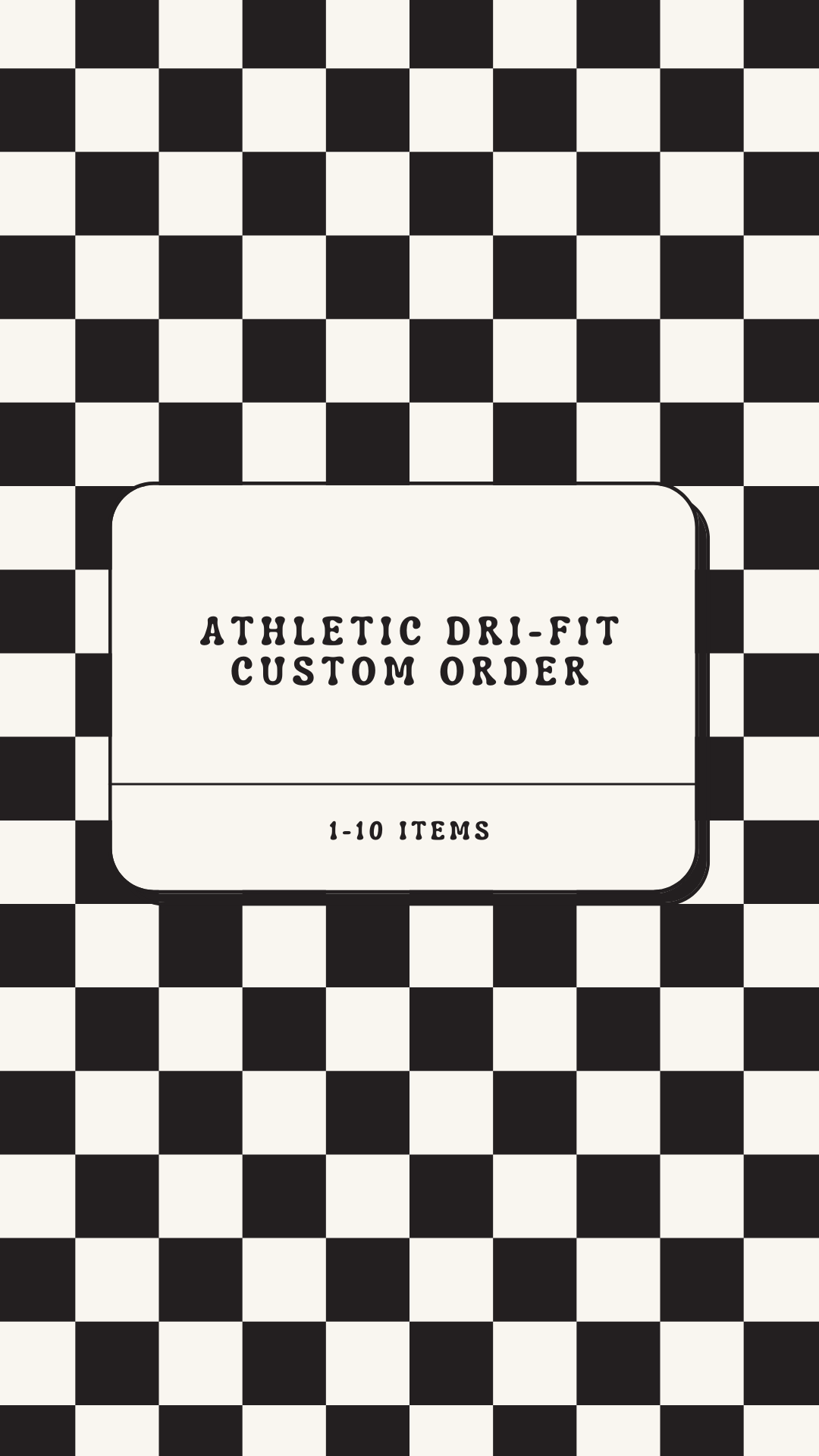 Custom Order Adult Athletic Dri-Fit